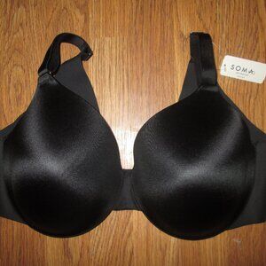 Womens SOMA VANISHING BACK FULL COVERAGE UNDERWIRE BRA  40DDD 40 DDD NWT